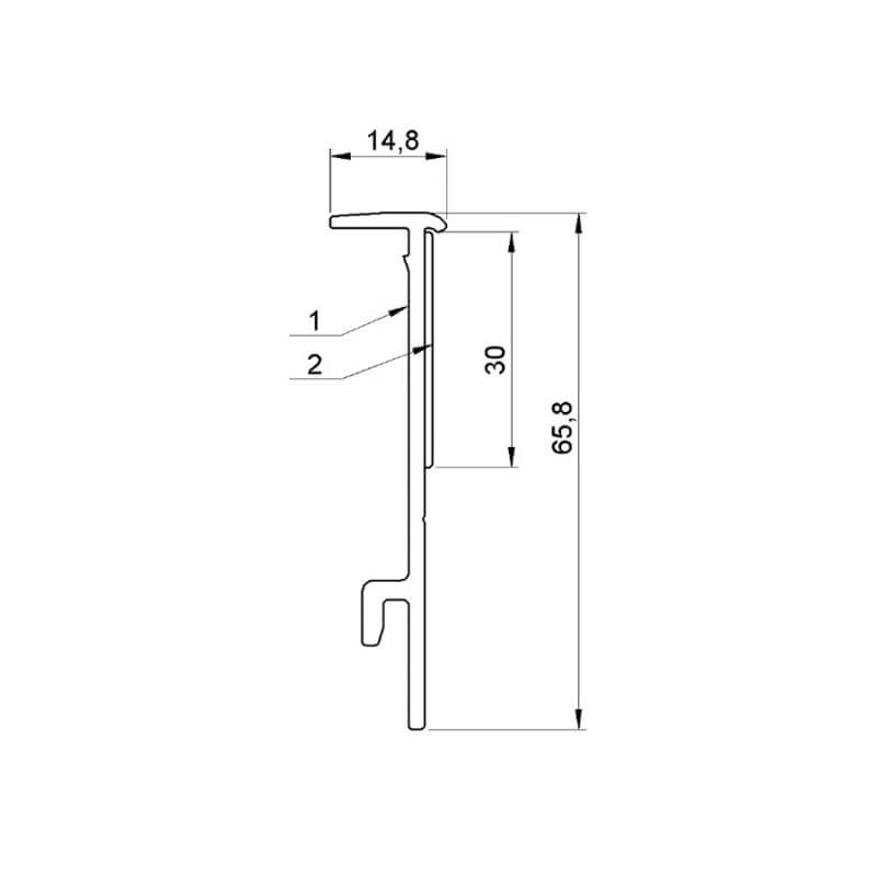 ALUSTAGE Skirting Clamp for SCA-05 Panther Deck, a lightweight and durable stage accessory.