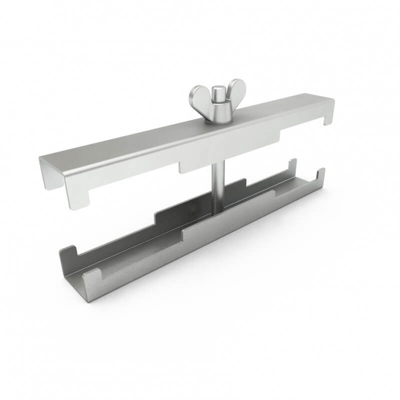 ALUSTAGE W.SCD 77 2-Way Leg Clamp for SCA-07 featuring durable steel construction.