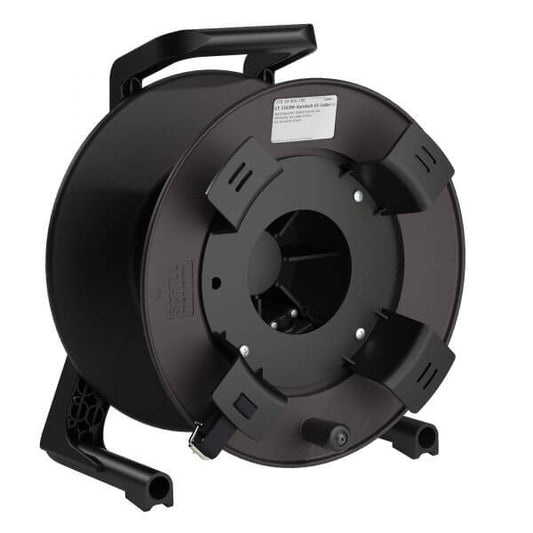 SCHILL GT 310.RM-KERNLOCH 43 Cable Drum with 43mm Core Entrance, made of durable rubber, displayed against a white background.