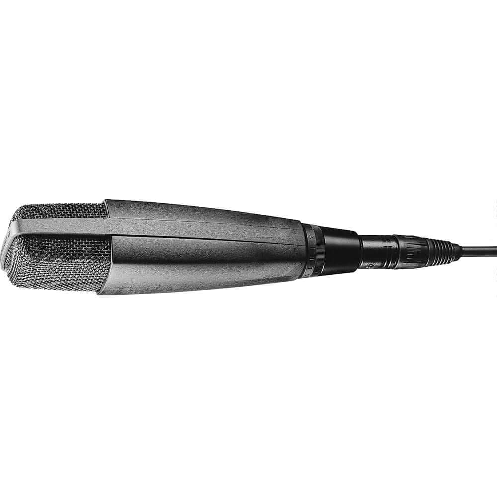 Sennheiser MD 421-II dynamic studio super cardioid microphone with XLR-3M connector.