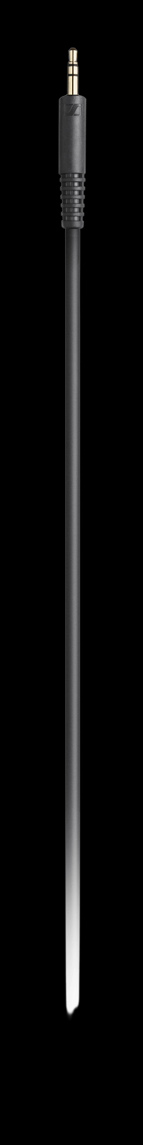Sennheiser HD 200 PRO Headphones with a closed system, featuring a 2-meter cable and a 6.3/3.5mm jack adapter.