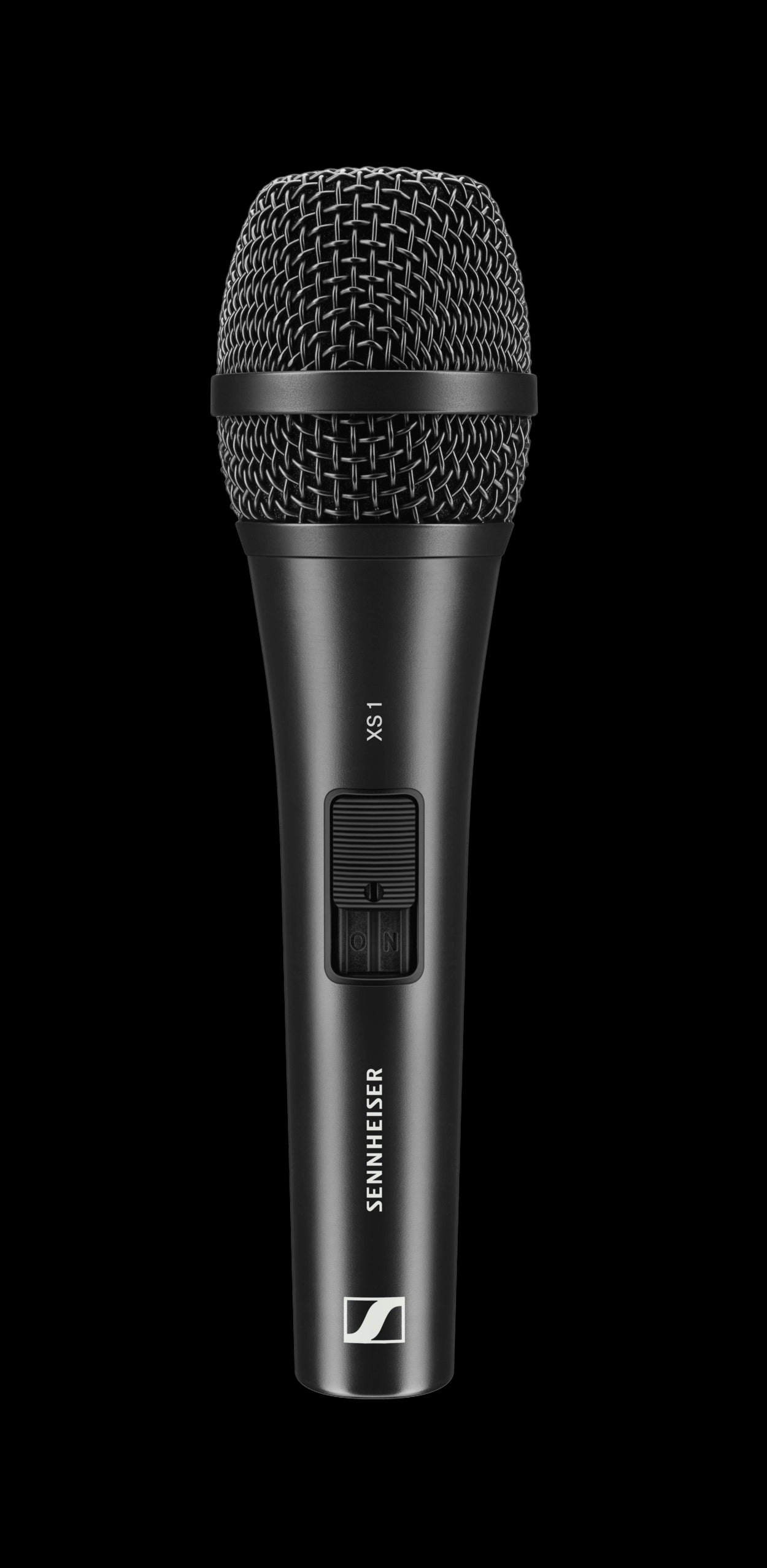 Sennheiser XS 1 Vocal Dynamic Cardioid Handheld Microphone with Lockable Mute Switch, 55-16000Hz, front view
