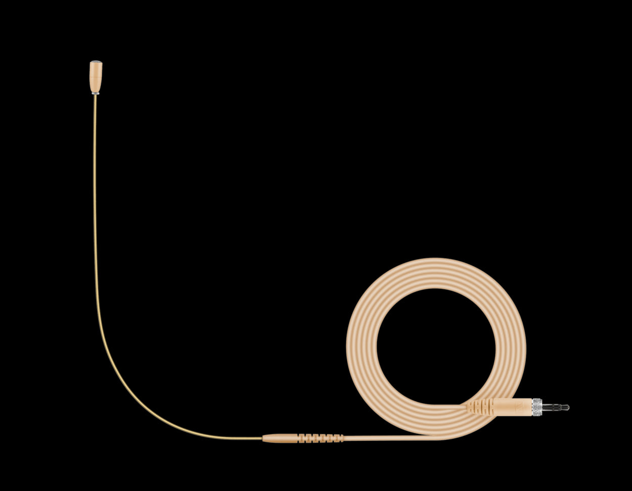 Sennheiser HSP Essential Omni-Beige Neckmount Microphone with a 3.5mm Jack, shown in a product shot on a white background