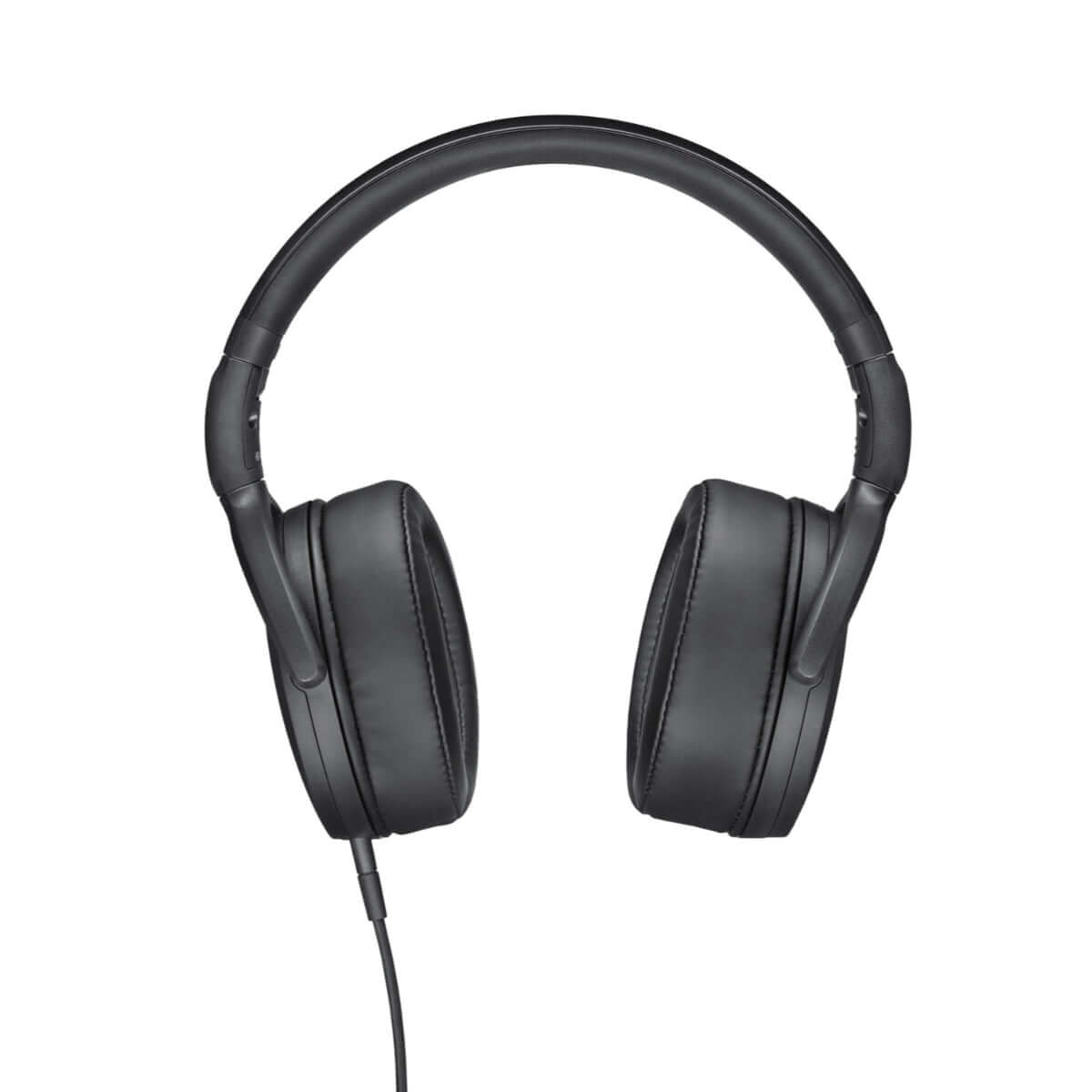 Image of Sennheiser HD 400S Black headphones, featuring a dynamic closed system, circumaural design, foldable structure, with a 1.4m cable and 3.5mm jack.