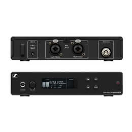 Sennheiser XSW IEM SET-C In-ear Monitoring System with Rack Mount Kit, 662-686MHz, displayed with its components including in-ear monitors, transmitter, and receiver.