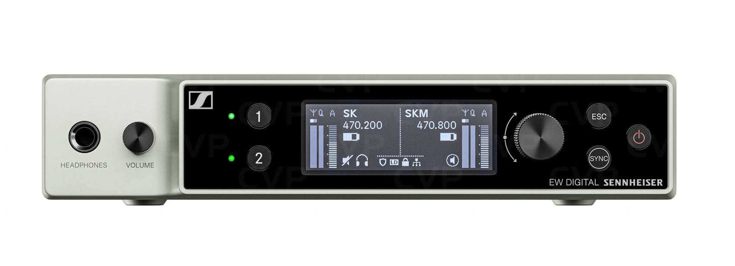 Image of the Sennheiser EW-DX EM 2 DANTE (S1-10) wireless microphone system