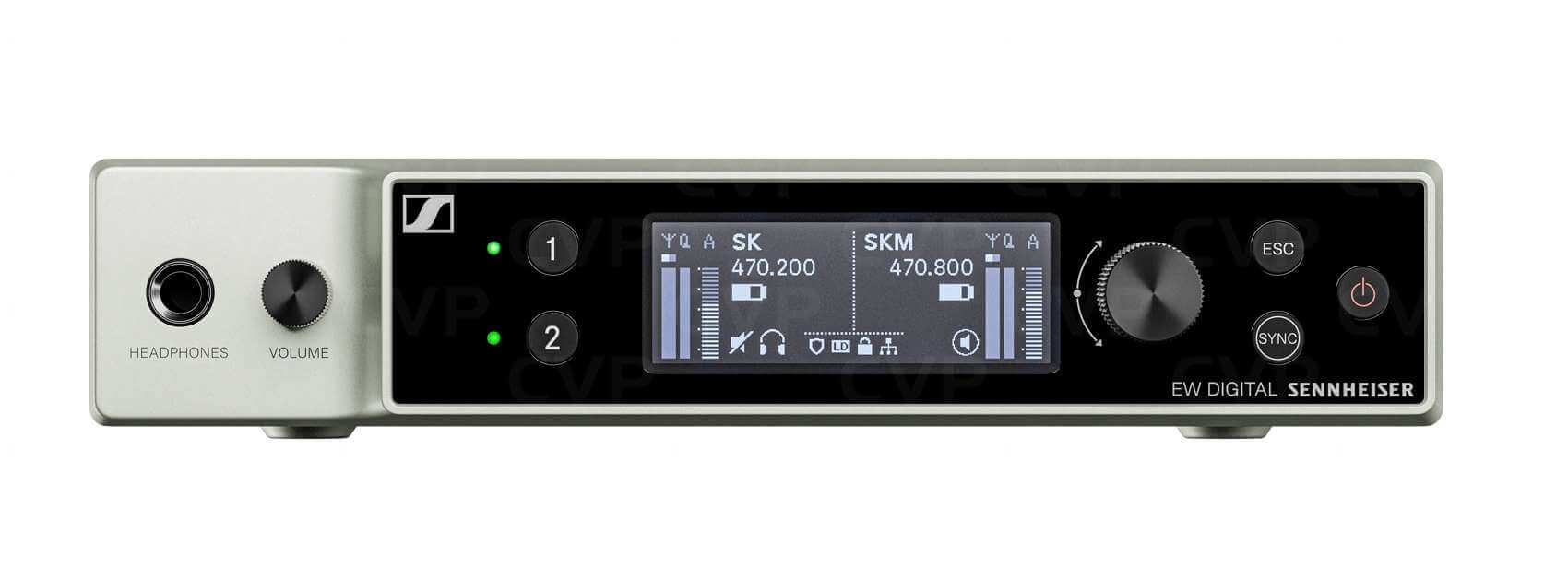 Image of the Sennheiser EW-DX EM 2 DANTE (S1-10) wireless microphone system