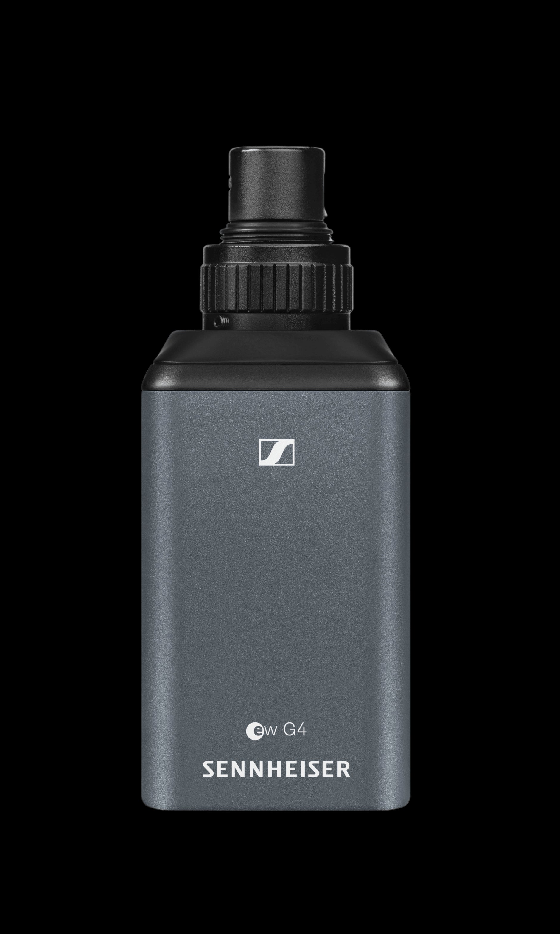 Front view of the Sennheiser SKP 100 G4-B Plug-on Transmitter, covering the frequency range of 626-668MHz