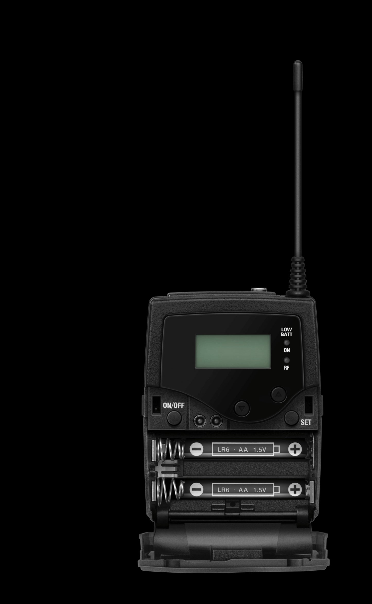 Front view of the Sennheiser EK 500 G4-BW Pro Camera Receiver, showcasing the device with its display and controls visible.