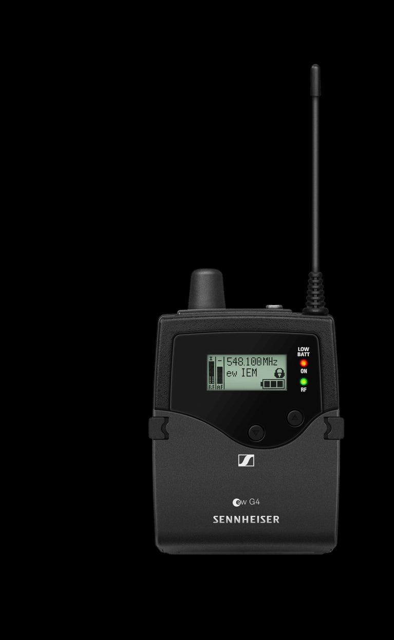 Front view of the Sennheiser EK IEM G4-A1 Monitor Receiver, 470-516MHz
