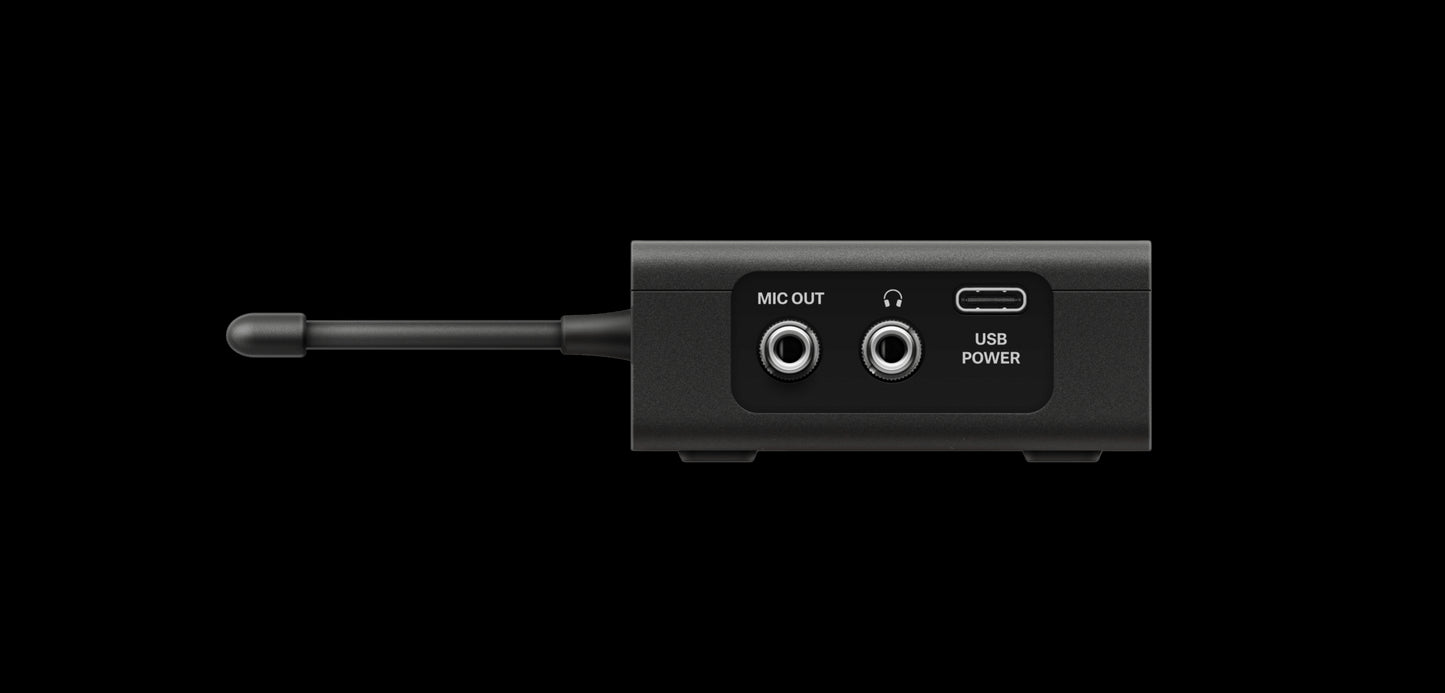 Side view of the Sennheiser EW-DP 835 SET (S1-7) Wireless Vocal Set, showcasing the product's design and features.