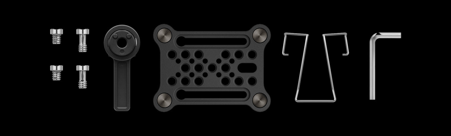 Image of the Sennheiser EW-DP 835 SET (S1-7) Wireless Vocal Set, featuring the complete product shot with mounting plate.