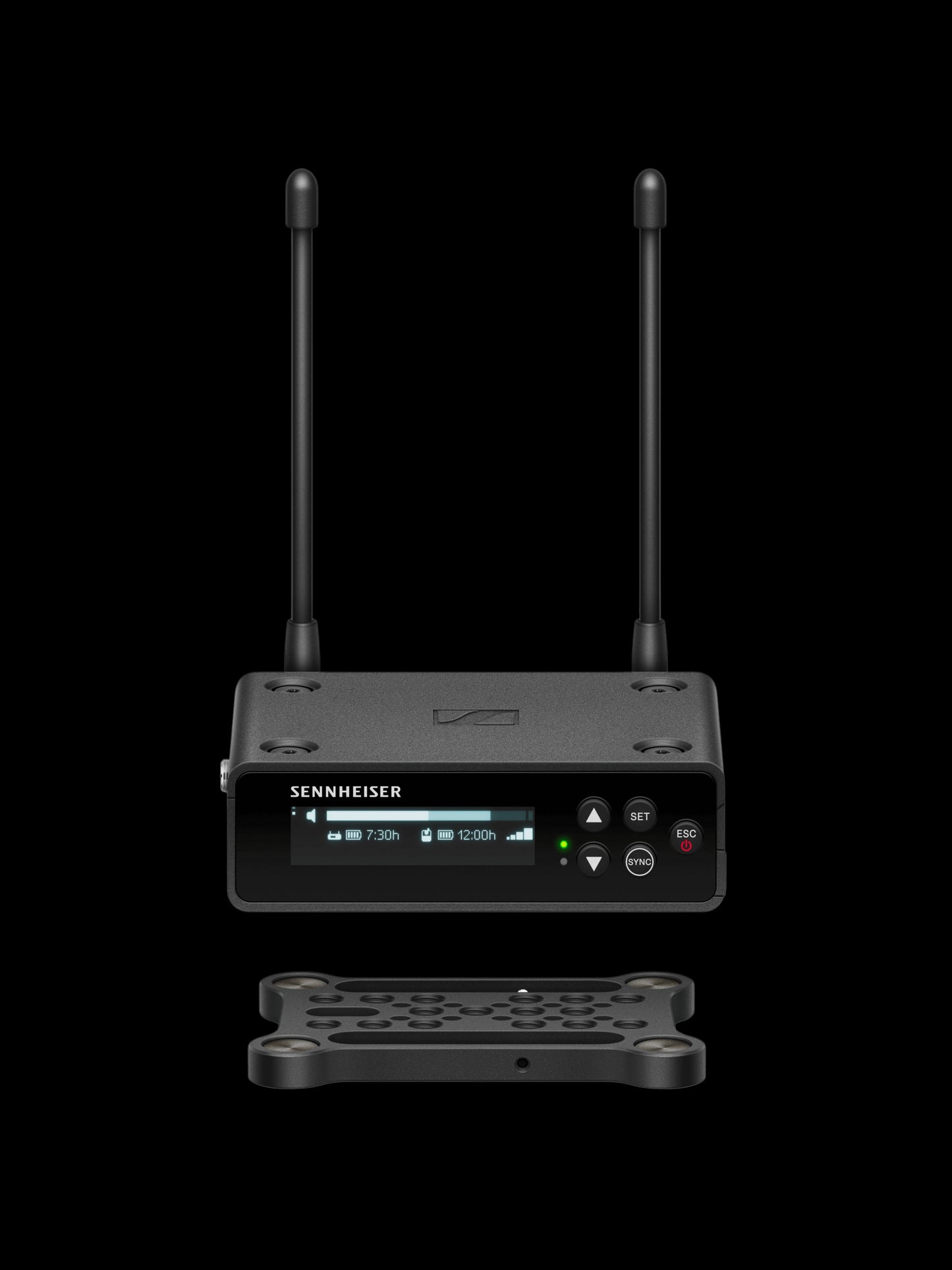 Front view of the Sennheiser EW-DP 835 SET (S1-7) Wireless Vocal Set