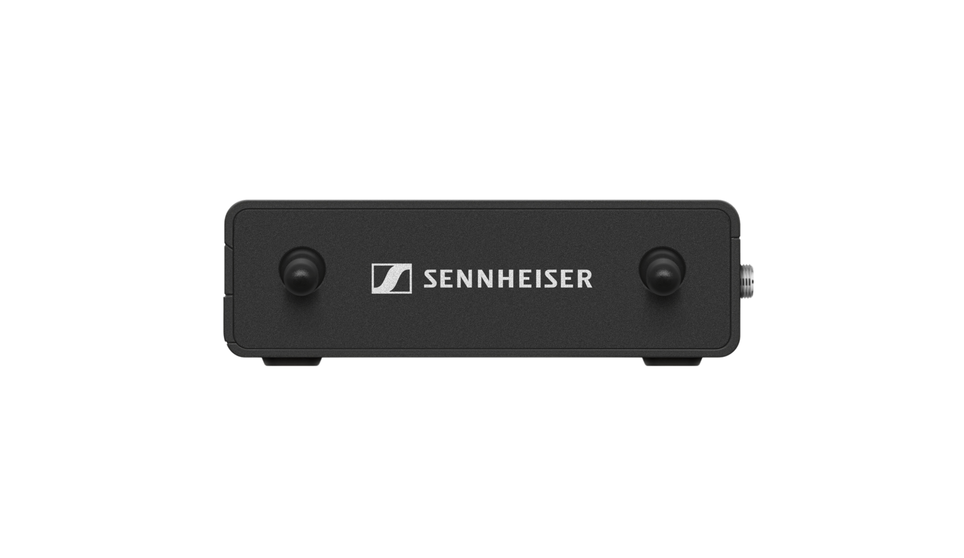 Sennheiser EW-DP EK Digital UHF Camera-Mount Receiver displayed from the back.