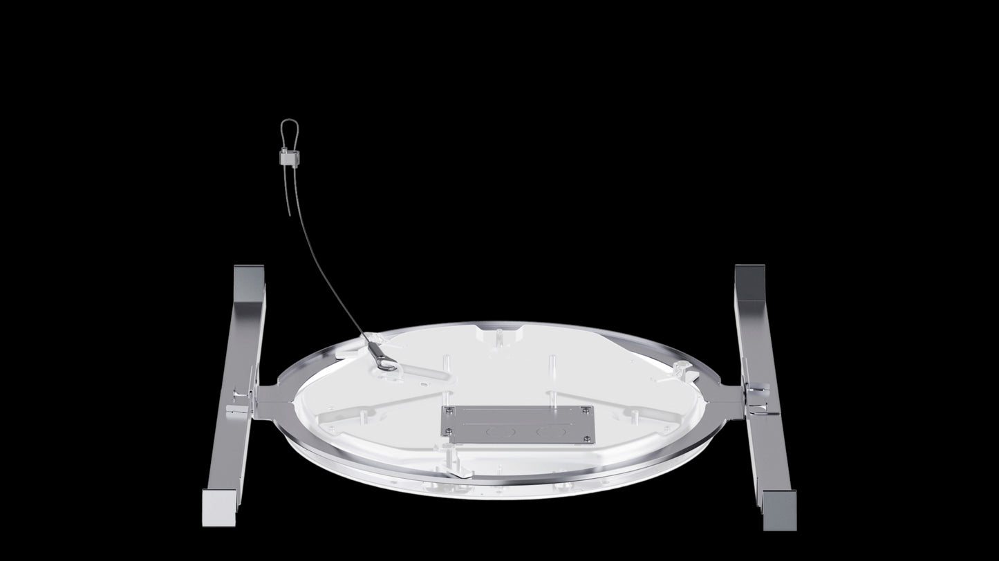 Image of the Sennheiser TCC M-F-B TeamConnect Ceiling Medium Mic Flushmount Kit in black