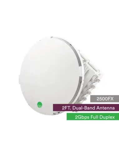 Siklu E-Band 80GHz PTP Link antenna with dual-band capability, designed for high-speed wireless communication.