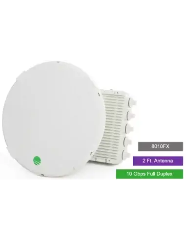 Siklu E-Band 80GHz PTP Link 10Gbps 2ft Dual-Band Antenna displayed on a white background.