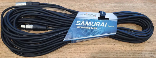ROXTONE Samurai Series 15M XLR Male to XLR Female Signal Lead Cable