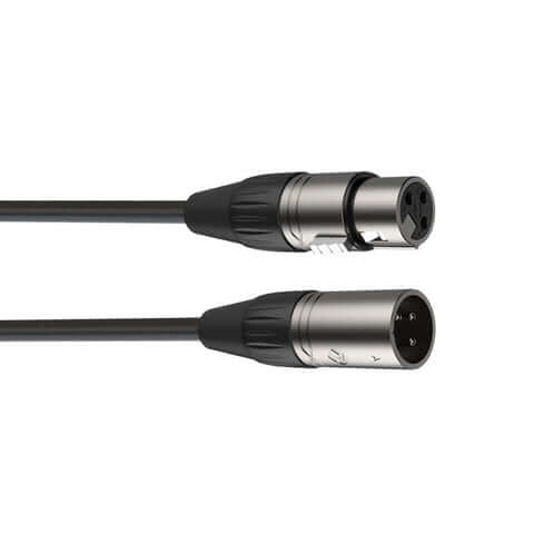 ROXTONE Samurai Series XLR Microphone Cable, 5 meters long, featuring XLR Male to XLR Female connectors.