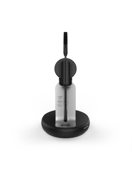 Snom A170 Wireless DECT Headset with noise cancelling feature, designed for clear audio and comfort.