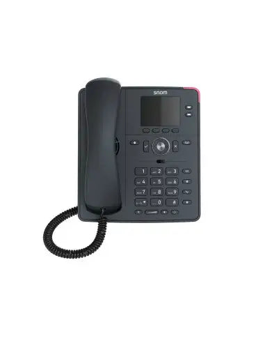 Snom D150 4-Line Desktop SIP Phone with a sleek design and multiple line options.