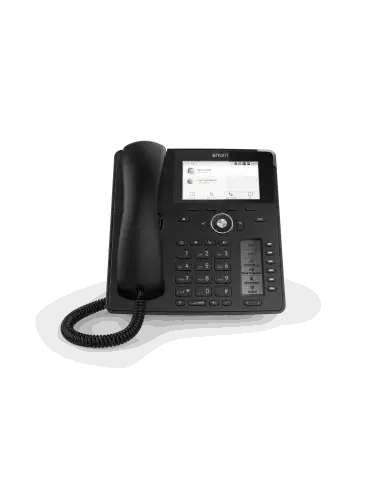 Snom D785 12-line SIP phone featuring a 4.3-inch colour display and USB connectivity.