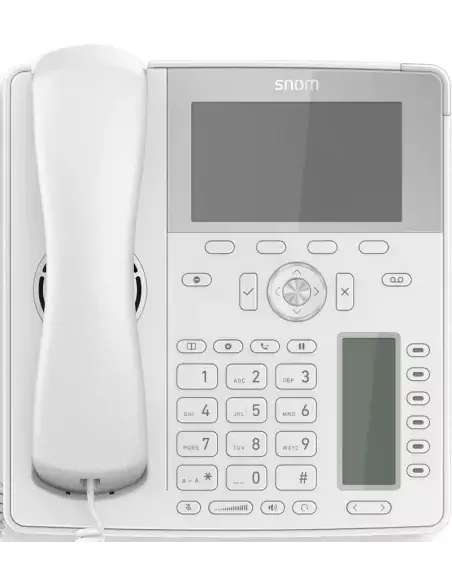 Snom D785W 12-Line SIP Phone with USB connection and a 4.3-inch colour display.