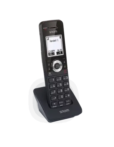 Snom M10-SC DECT SIP Phone with 1.8-inch Backlit LCD and Charging Base