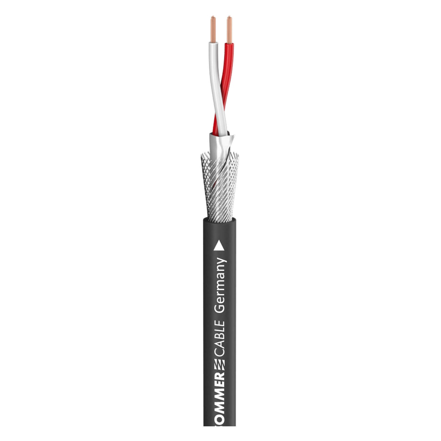 SOMMER CABLE SC-Goblin Patch & Microphone Cable with PVC Jacket in Black, featuring dual 0.14 mm² wires.