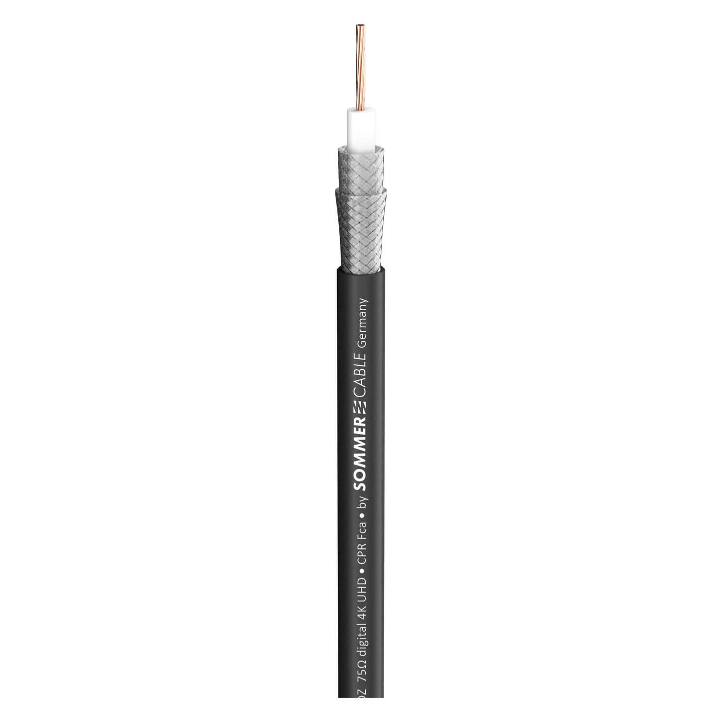 Sommer Cable SC-VECTOR PLUS UHD Video Cable with Neutrik NBNC75BJP9X Connector in black color