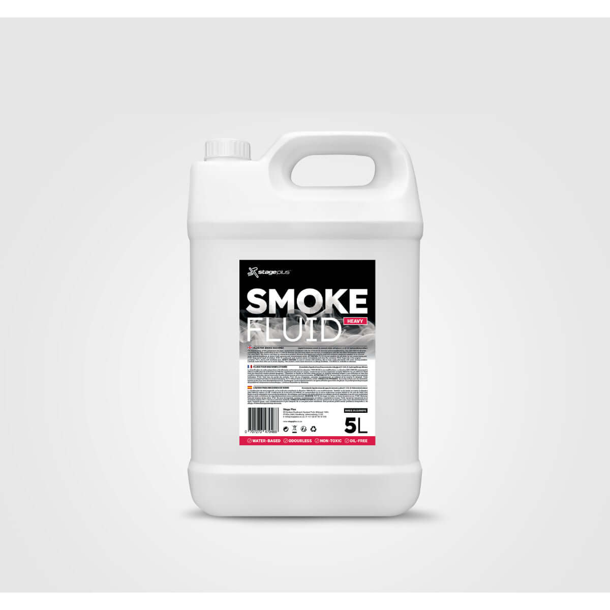 Image of Stage Plus Smoke Fluid Heavy Density 5Litre, designed for professional use in events.