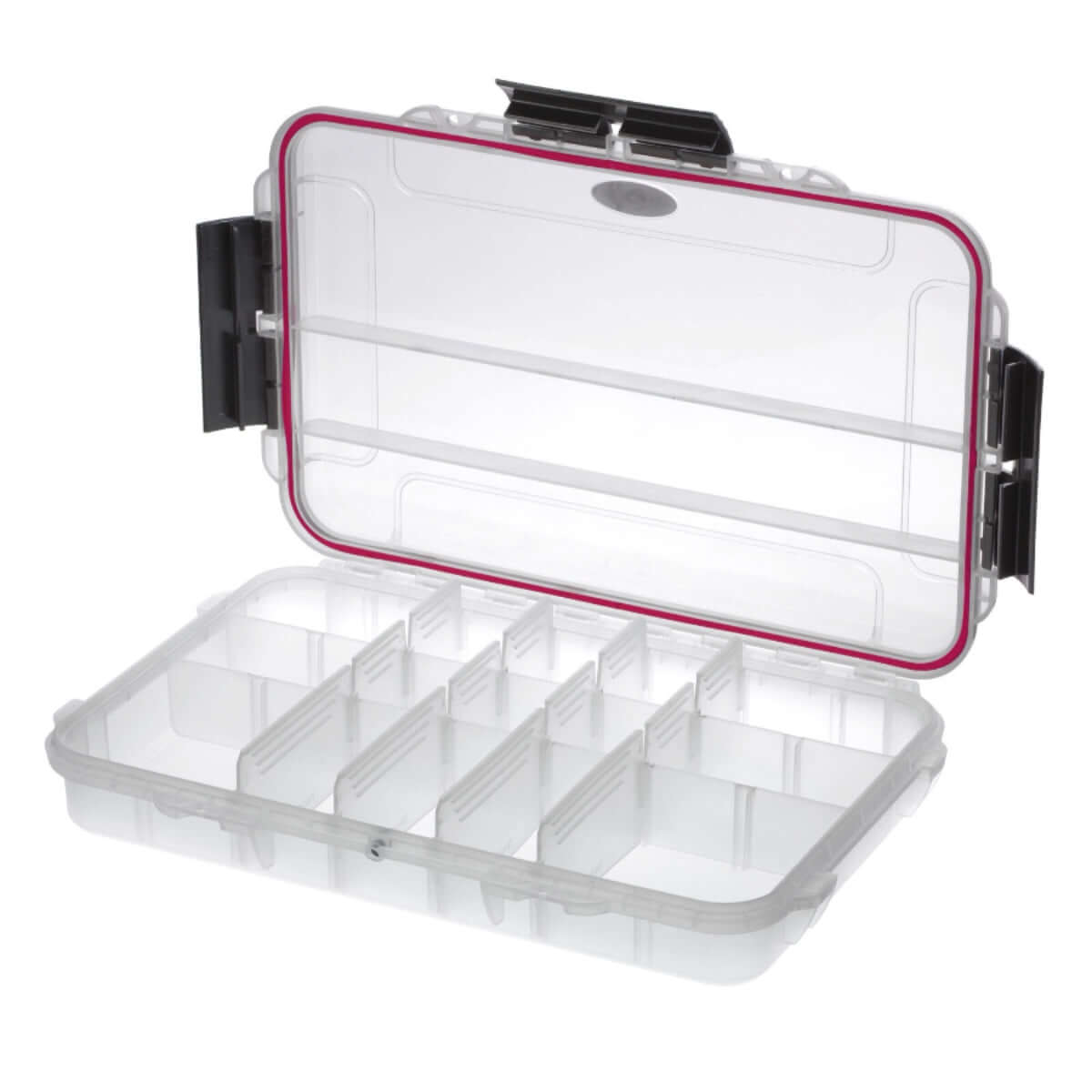 SP PRO 003C Transparent Case with adjustable compartments, designed to be waterproof and dustproof, ideal for organizing tools and accessories.