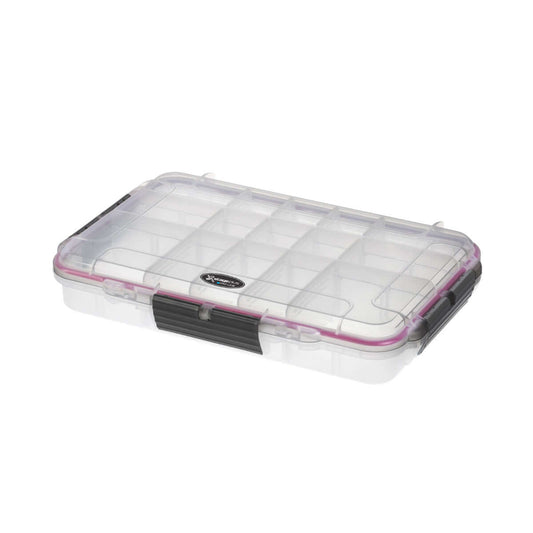 SP PRO 003C Transparent Case with adjustable compartments, designed to be waterproof and dustproof for utility storage.