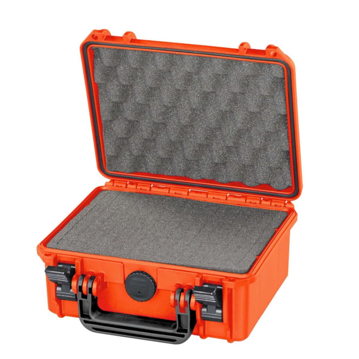 SP PRO 235H105S Orange Carry Case with Cubed Foam, designed for IP67 certified protection against water and dust.