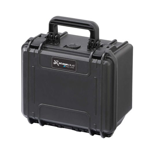 SP PRO 235H155 Black Carry Case, watertight and IP67 certified, featuring convoluted foam in the lid, ideal for protecting sensitive equipment.