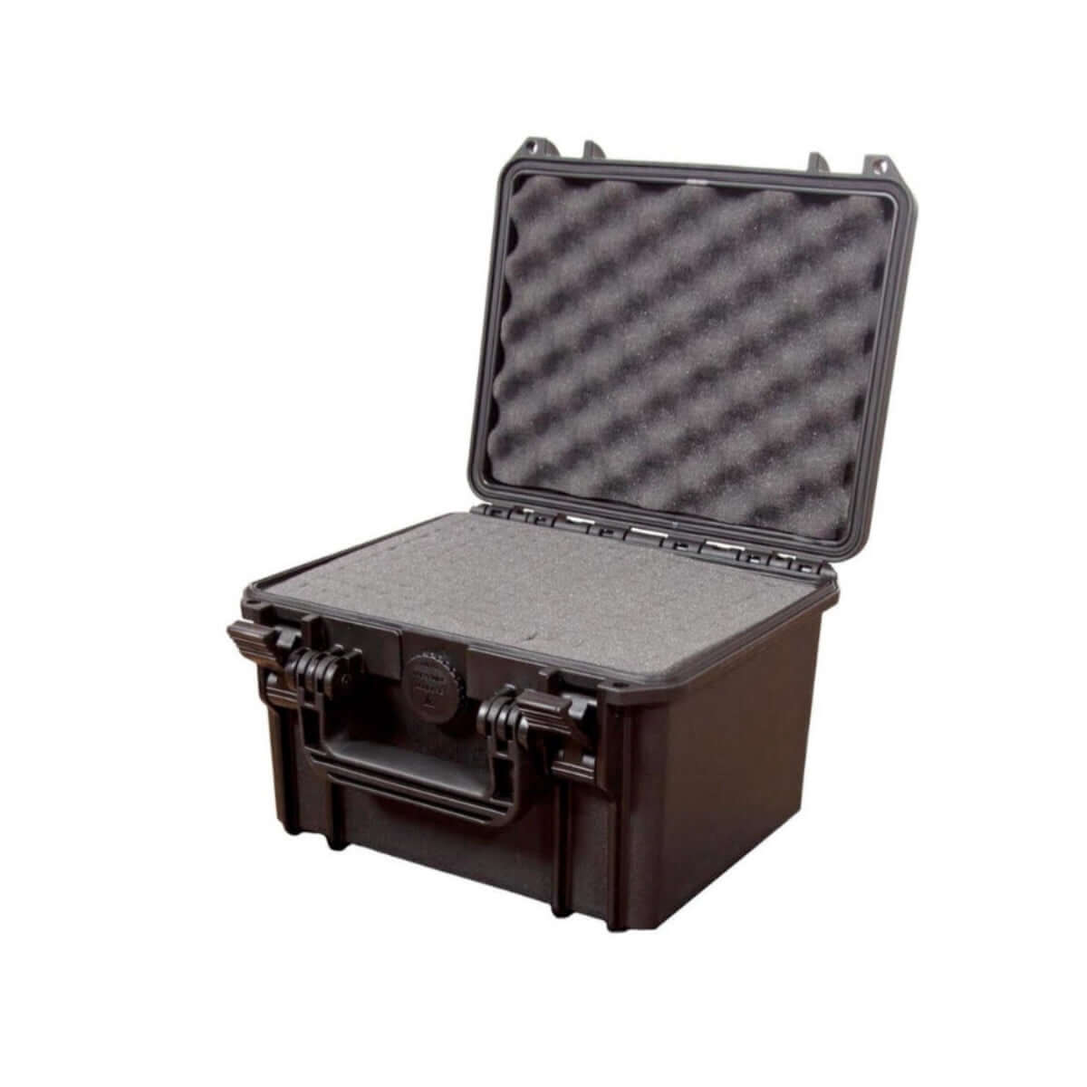 SP PRO 235H155S Black Carry Case with cubed foam interior, designed for IP67 waterproof protection.