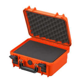 SP PRO 300S Orange Carry Case with Cubed Foam, IP67 Certified, dimensions L300xW225xH132mm