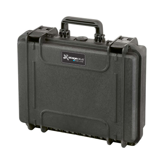 SP PRO 380H115 Laptop Carry Case in black, featuring cubed foam inserts, designed to protect laptops and tablets from water damage.