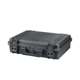 SP PRO 465H125 Black Carry Case with Convoluted Foam, Watertight and IP67 Certified, dimensions 465x335x125mm