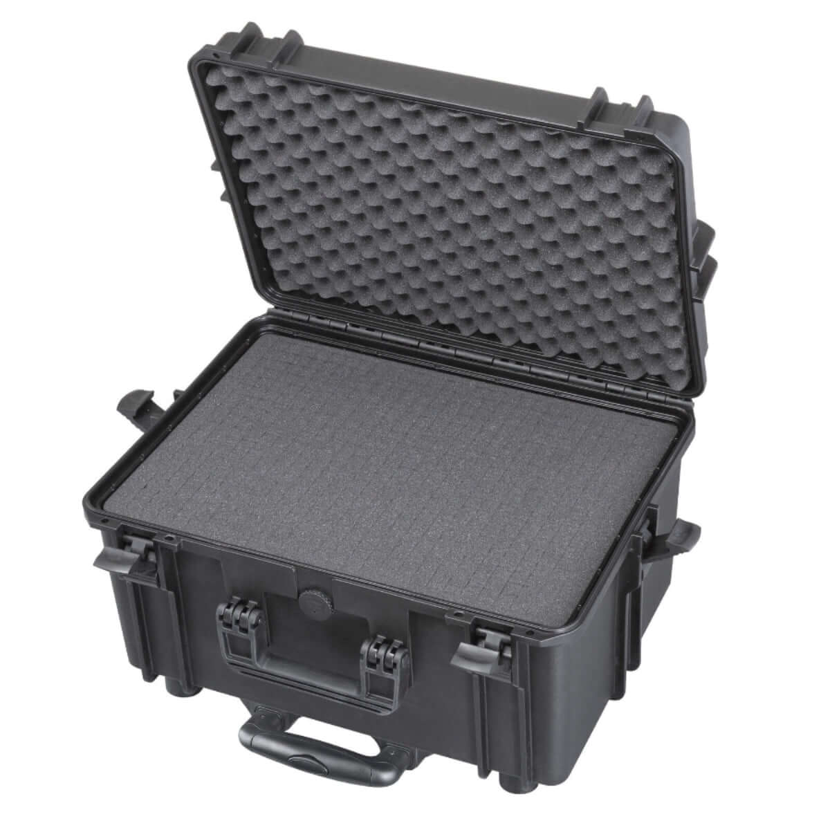 SP PRO 505H280STR Black Trolley Case with Cubed Foam, IP67 Certified, dimensions L500xW350xH280mm