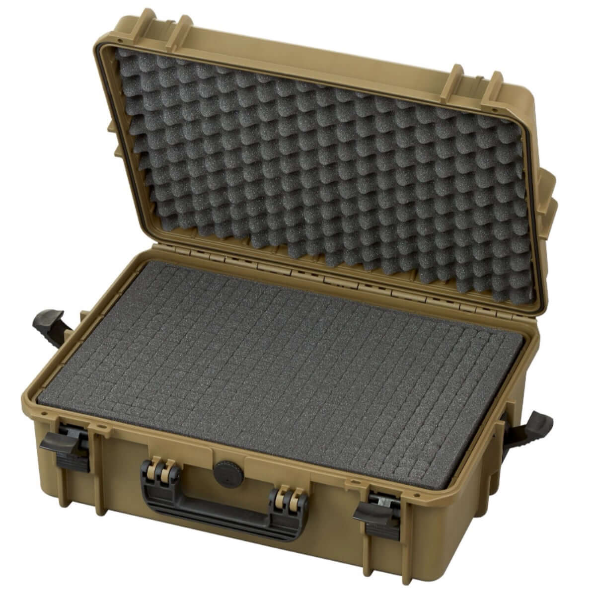 SP PRO 505S Sahara Carry Case with Cubed Foam, dimensions L500xW350xH194mm, IP67 Certified and Impact Resistant.