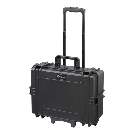 SP PRO 505TR Black Trolley Case with Convoluted Foam, empty, dimensions 500x350x194mm