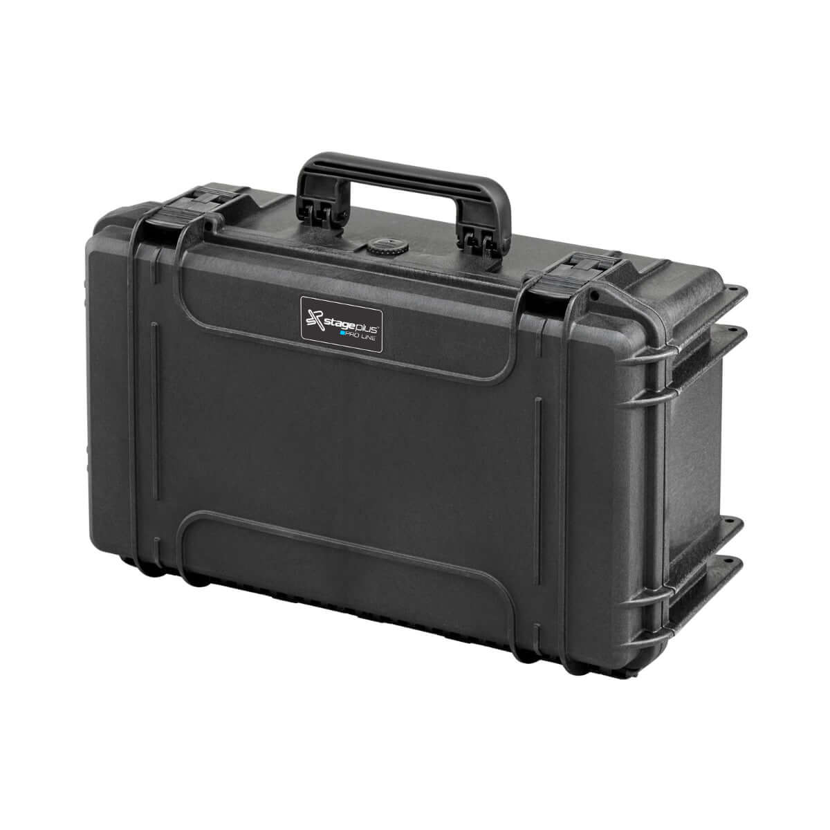 SP PRO 520CAM Black Carry Case featuring padded dividers, IP67 certified for water and dust resistance, dimensions 520x290x200mm.