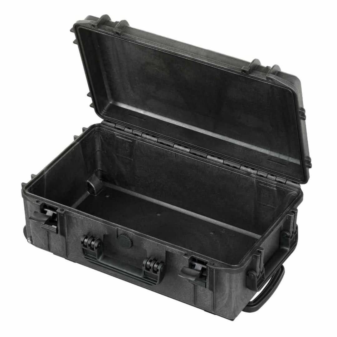 SP PRO 520TR Black Trolley Case with Convoluted Foam, empty, IP67 certified, dimensions 520x290x200mm