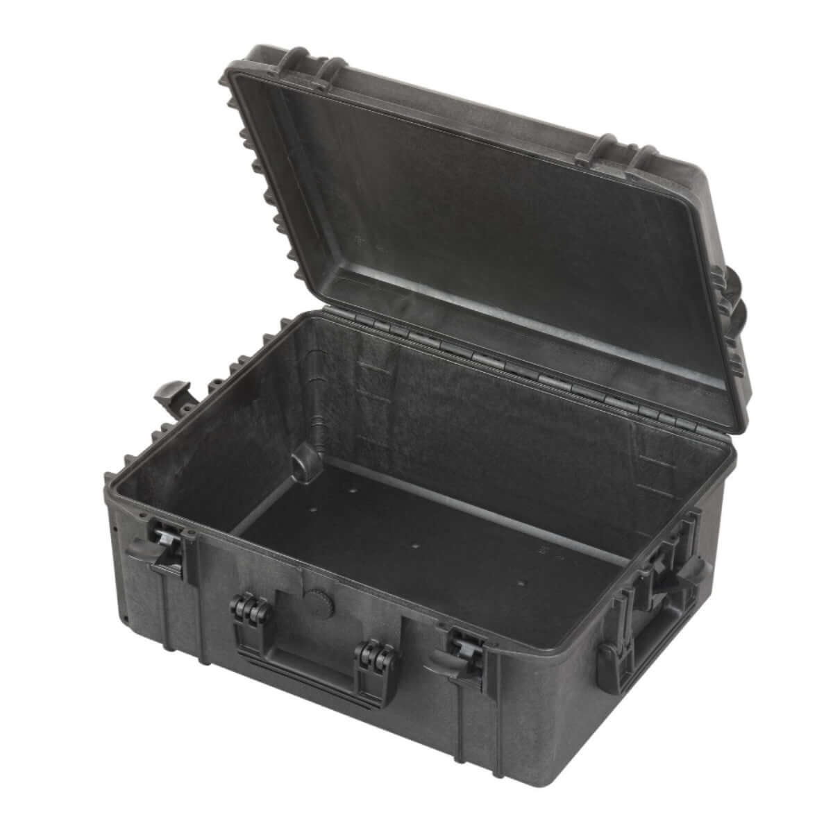 SP PRO 540H245 Black Carry Case with convoluted foam lid, designed for protection and portability, measuring 538x405x245mm.