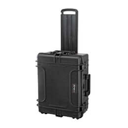SP PRO 540H245STR Black Trolley Case with Cubed Foam, Watertight and IP67 Certified, dimensions L538xW405xH245mm