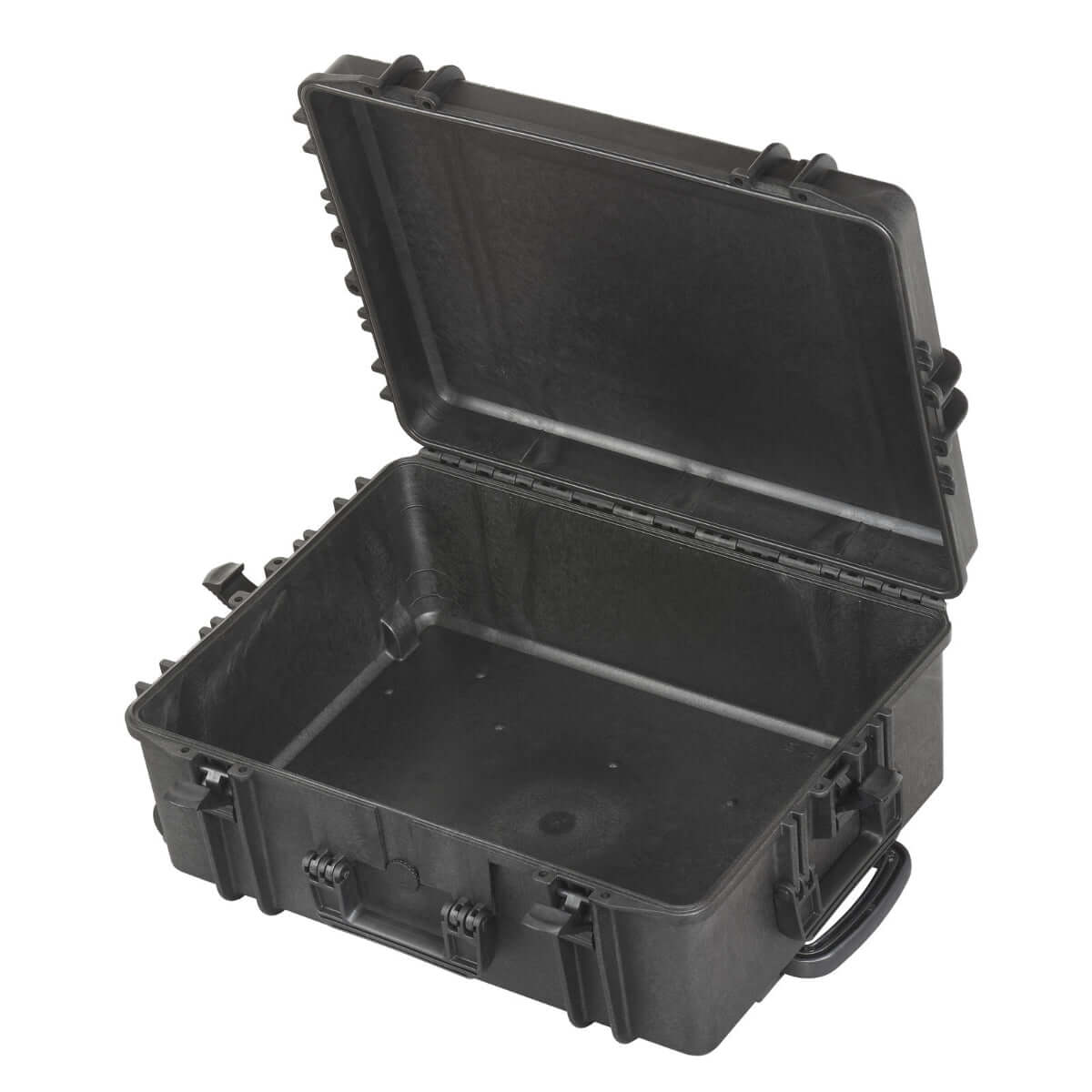 SP PRO 620H250TR Black Trolley Case with Convoluted Foam Lid, Watertight and IP67 Certified, suitable for secure storage and transport.