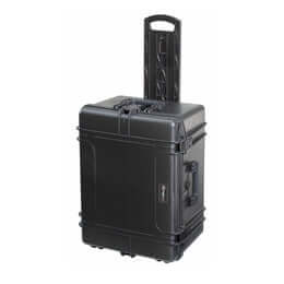 SP PRO 620H340TR Black Trolley Case with convoluted foam, watertight and IP67 certified, dimensions 620x460x340mm.