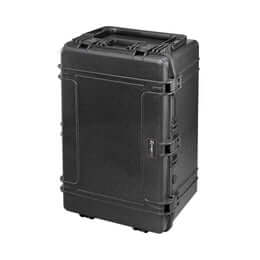 SP PRO 750H400S Black TR Case featuring a watertight design with cubed foam, suitable for protecting equipment, and certified IP67 for water and dust resistance.