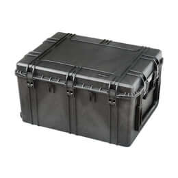 SP PRO 820 Black TR Case, a watertight and impact-resistant empty case with convoluted foam, dimensions L820xW600xH450mm.
